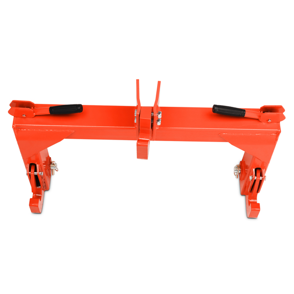 3 Pt Quick Hitch Adapter For Category 1 & 2 W/ Adjustable Bolt Tractor 3000lb,Orange