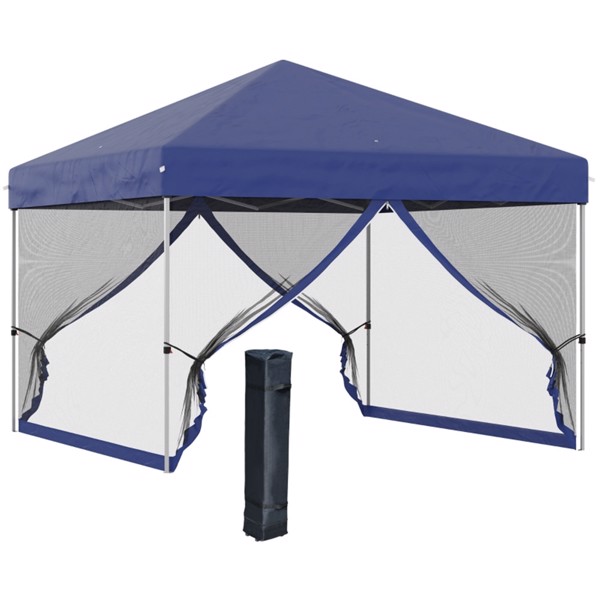 10' x 10' Pop Up Canopy Tent-Blue 