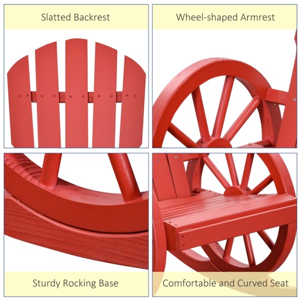 Garden lounge chairs-red (Swiship-Ship)（Prohibited by WalMart）