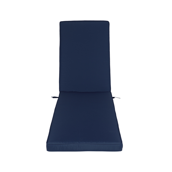 Outdoor Lounge Chair Cushion Replacement Patio Funiture Seat Cushion Chaise Lounge Cushion（NAVY BLUE Color） [Sale to Temu is Banned.Weekend can not be shipped, order with caution]