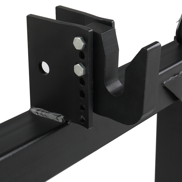 3 Pt Quick Hitch Adapter For Category 1 & 2 W/ Adjustable Bolt Tractor 3000lb,Black