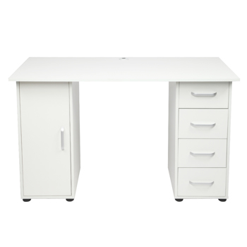 [Old code:04429348]One Door Four Drawers Computer Desk White