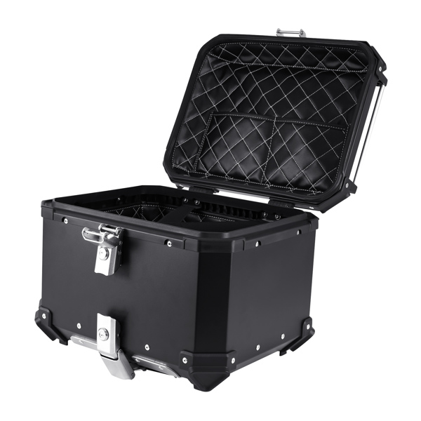 45L Motorcycle Luggage Waterproof Tail Box Scooter Trunk Storage Top Case Balck【No Shipping On Weekends, Order With Caution】