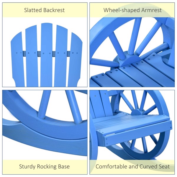 Garden lounge chairs-Blue (Swiship-Ship)（Prohibited by WalMart）