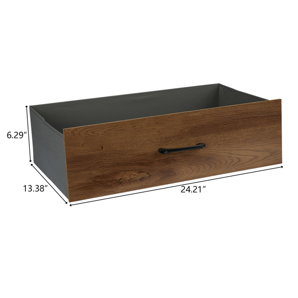 [FCH] 4-Layer 8-Drawer Cabinet, Veneered Fabric Drawer Storage Cabinet, Wood