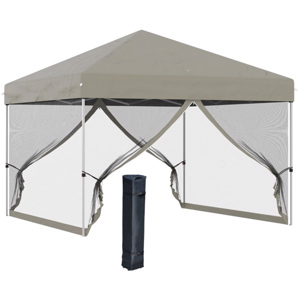 10' x 10' Pop Up Canopy Tent-Beige