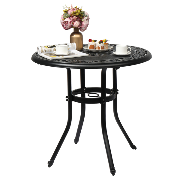 32*32*29" Outdoor Cast Aluminum Round Dining Table
