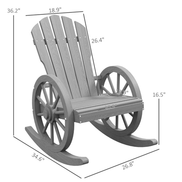 Garden lounge chairs-Gray (Swiship-Ship)（Prohibited by WalMart）
