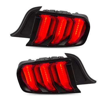 Pair Red LED Sequential Tail Lights for Ford Mustang 2015 2016 2017 2018 2019 2020 2021 2022 Left & Right