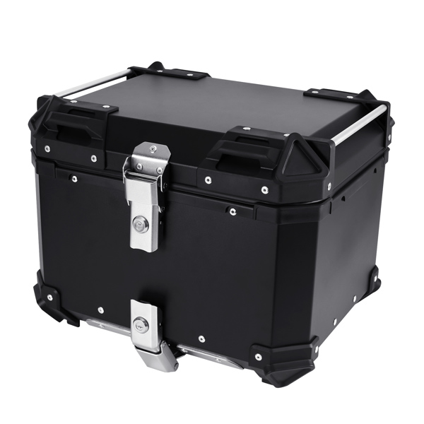 45L Motorcycle Luggage Waterproof Tail Box Scooter Trunk Storage Top Case Balck【No Shipping On Weekends, Order With Caution】