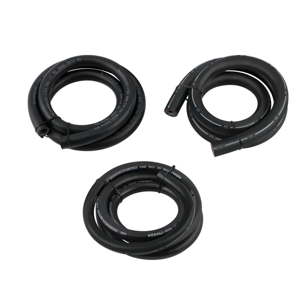 134a A/C AC Air Conditioning Hose & Fittings & O-Ring Kit with Black Drier