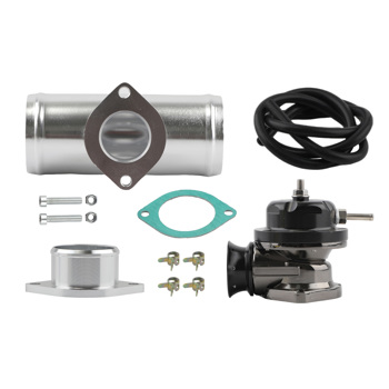 Type-RS Turbo Charger BOV Blow Off Valve & 2.5 in Alloy Flange Pipe Adapter Kit