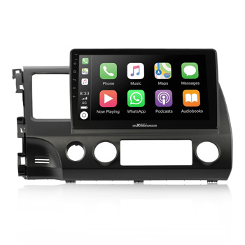 10\\'\\' Android 9.1 Car Stereo Radio ROM RAM GPS Navigation For Honda Civic 2006-2011