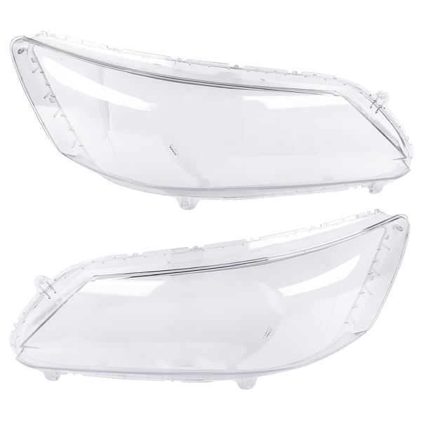 Pair Front Headlight Cover for Honda Accord 2013-2015 Clear Headlight Lens Cover