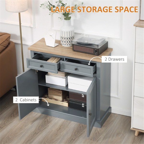 Kitchen Cabinet-Dark Gray (Swiship-Ship)（Prohibited by WalMart）