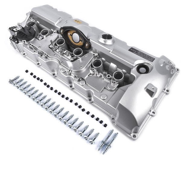 Aluminium Engine Valve Cover w/ Gasket & Bolts for BMW 128i 328i 528i X3 X5 Z4 3.0L 11127552281 11127582245