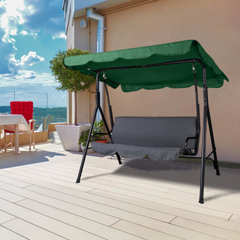 72\\'\\' x 52\\'\\' UV Protection & Water Resistance Swing Canopy Replacement Waterproof Top Cover for Outdoor Garden Patio Porch Yard, Top Cover Only（GREEN）（No shipping on weekends.）