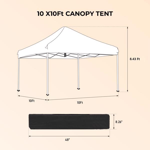 Outdoor 10 x  10 Ft Pop Up Gazebo Canopy with Removable Sidewall, 2 pcs with Zipper,2 pcs Sidewall with Mosquito Netting Window,with 4 pcs Sand Bag ,and Carry Bag,Blue [Sale to Temu is Banned.Weekend 