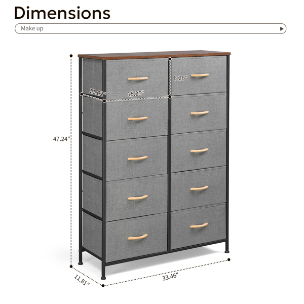 Non-woven storage cabinet