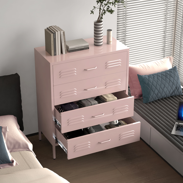 Four-layer chest of drawers, locker steel rust proof, suitable for bedroom, corridor, porch