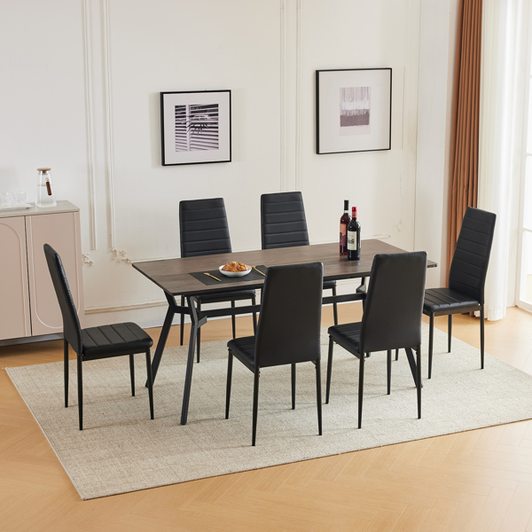 Disassemble rectangular table with diagonal feet solid wood grey desktop splicing 160*76*76cm N101