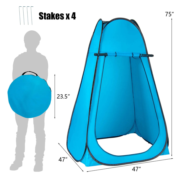 Portable Changing Shower Tent Room Outdoor Instant Pop Up Privacy Camping Toilet