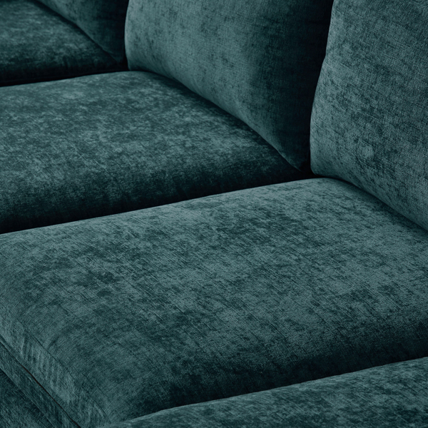 U-Shaped 4-Seat Indoor Modular Sofa Blue-Green Color--Same type:89399889