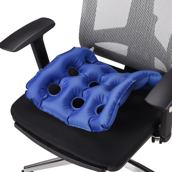 Inflatable Seat Cushion Portable Chair Cushion for Office Wheelchair Travel Cars Airplanes Coccyx Tailbone Sciatica Ideal for Daily Use Prolonged Sitting Relief（No shipping on weekends.）
