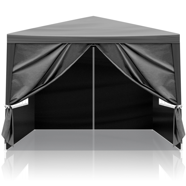 10'x10' Gazebo Waterproof Outdoor Canopy Patio Tent Party Tent for Wedding BBQ Cater, Black
