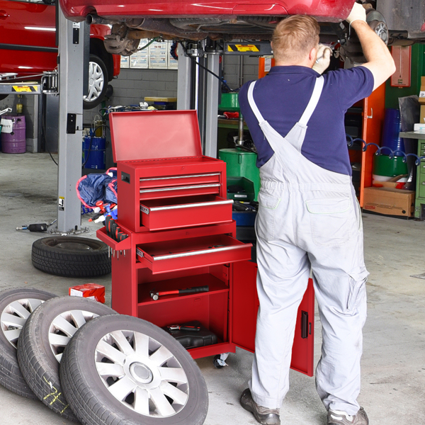 Repair tool cart Red