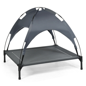 35.5\\" x 32\\"  Dog Cot with UV Protection Canopy Shade
