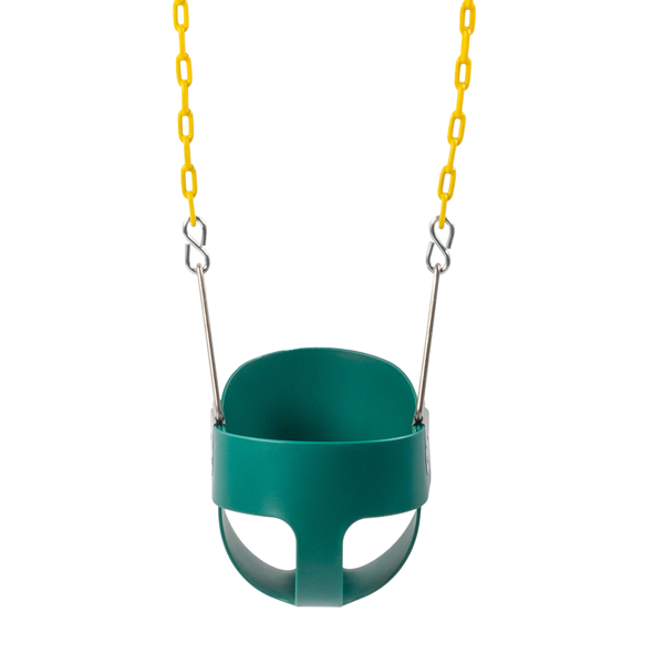 EVA+ Iron Swing + Hanging basket swing combination Green Baby Swing 