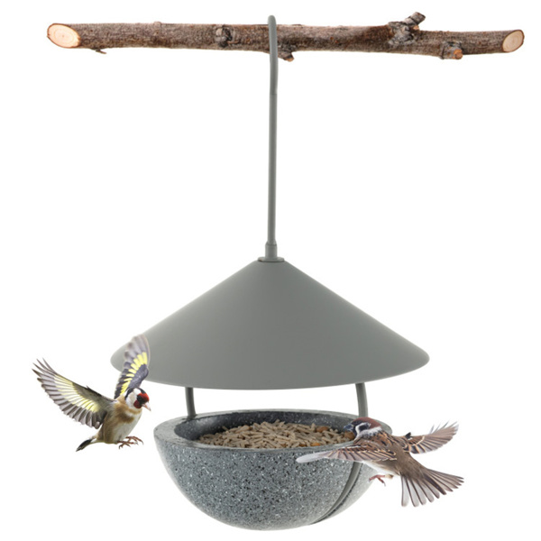 Hanging Bird Feeder  with Weatherproof Dome