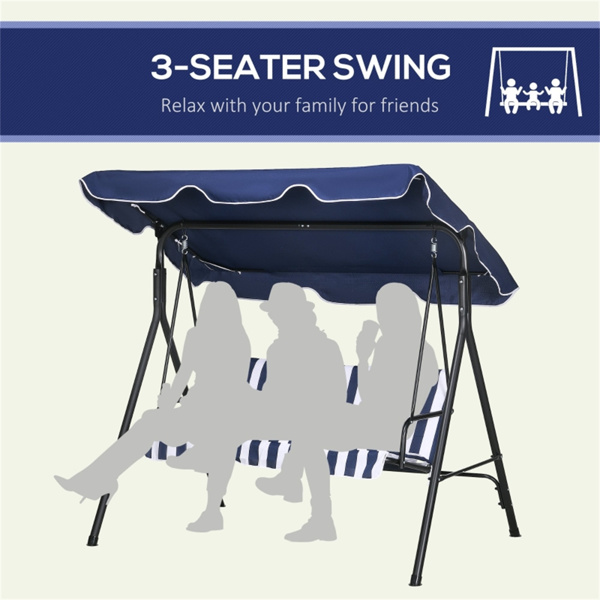 3-Seat Outdoor Porch Swing  (Swiship ship)（ Prohibited by WalMart ）