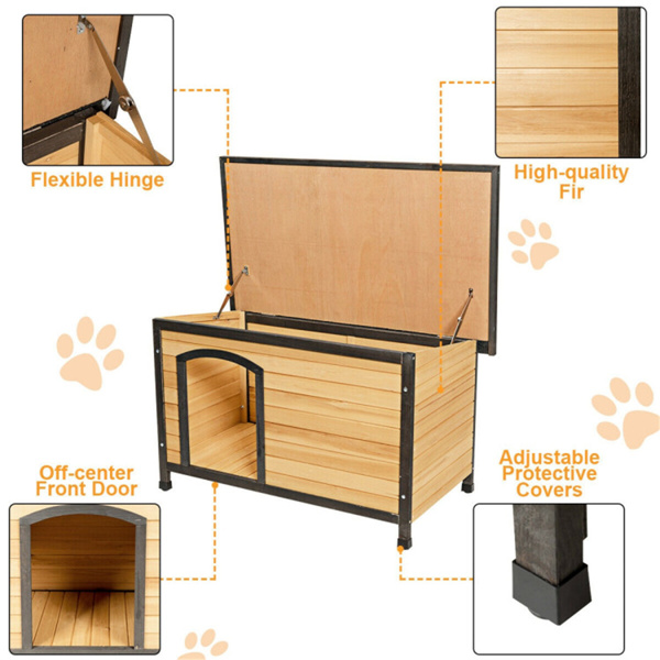 33" Wooden pet house, dog house