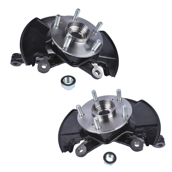 2* Front Steering Knuckle & Wheel Hub Bearing Assembly 698-450 698-451 for Honda Civic 2006-2011 51211-SNA-010 51216-SNA-010