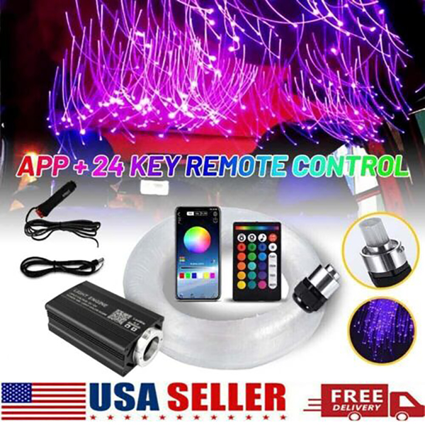 500Pcs Fiber Optic Car Star Lights Headliner LED Roof Twinkle Ceiling Light USA(shipped from FBA warehouse, banned by Amazon)