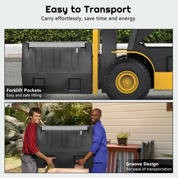 50 gallon portable fuel dispenser set in black and gray