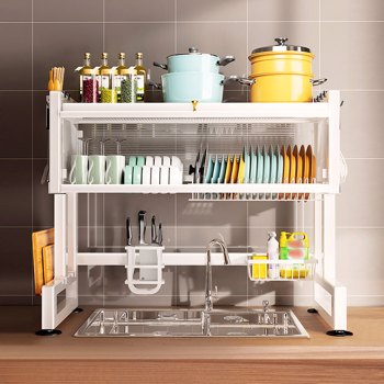  Joybos® Dish Rack Over The Sink with Cutlery Drainer