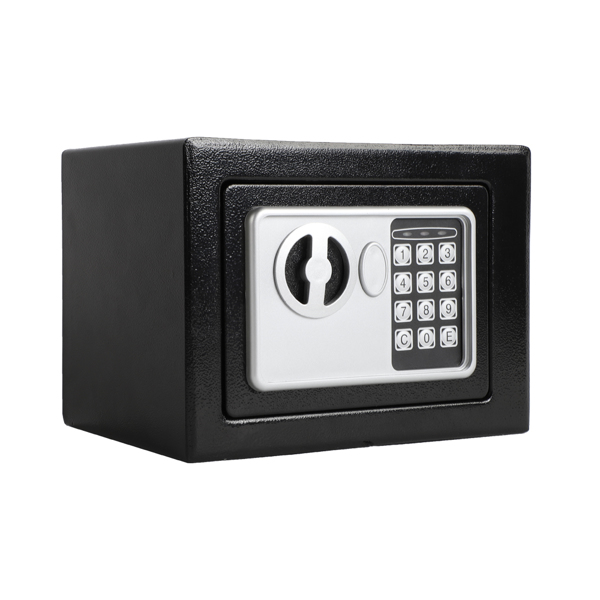 Mini Wall-in Style Electronic Code Metal Steel Box Safe Case 17EF Black