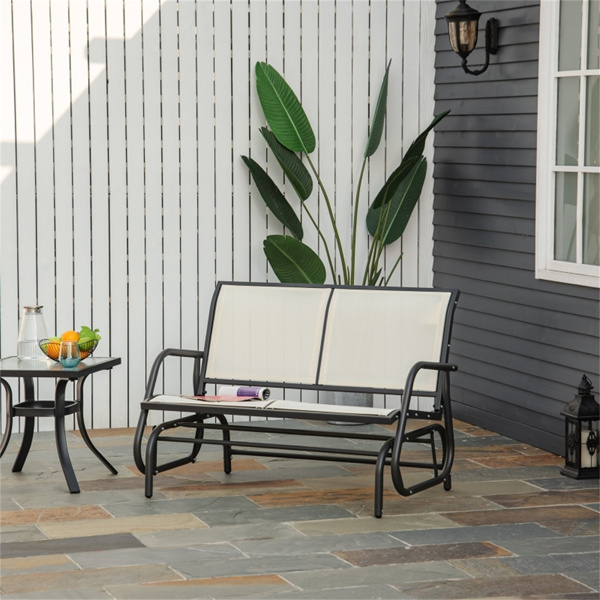 Outdoor courtyard seats for 2 people-Beige(Swiship-Ship)（Prohibited by WalMart）