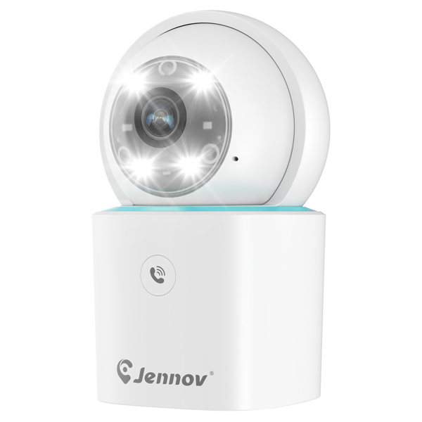 Jennov 2K Security Indoor Camera Home Smart Night Vision Wireless WiFi 2.4GHz