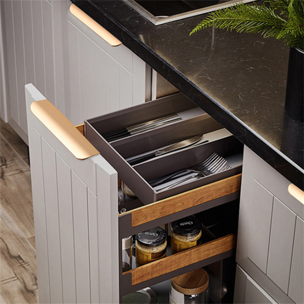200MM Hidden Cabinet Handles Alloy Kitchen Cupboard Pulls Drawer Hardware Knobs