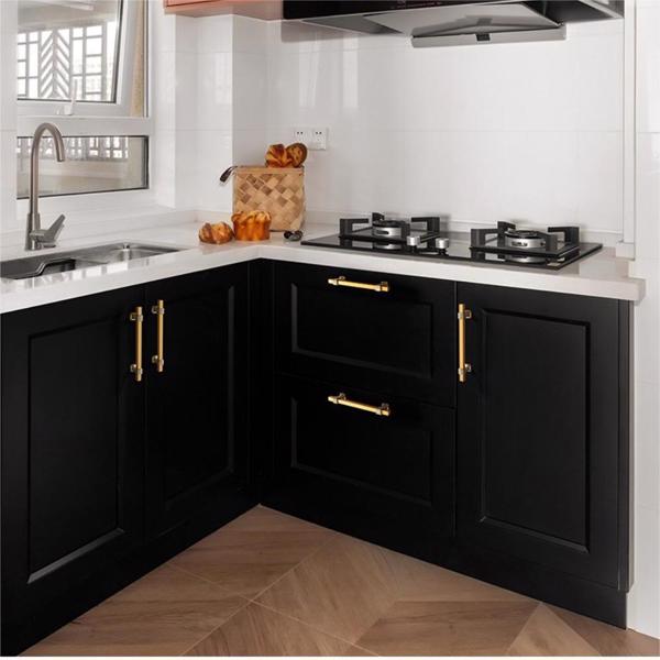  Alloy Luxury Bicolor Splicing Modern Cabinet Handles Pulls Kitchen Drawer
