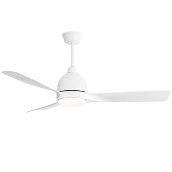 54 Inch White ABS Ceiling Fan With 6 Speed Smart Remote Control Dimmable Reversible DC Motor For Living Room, Past ETL Ceiling Fan[Unable to ship on weekends, please place orders with caution]
