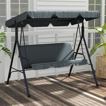  3-Seat Outdoor Patio Swing Chair  (Swiship ship)（ Prohibited by WalMart ）