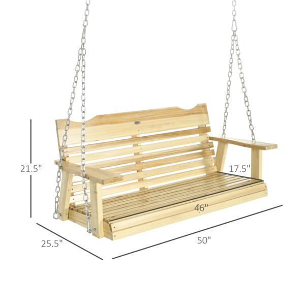 2 Seater Outdoor Patio Swing Chair (Swiship ship)（ Prohibited by WalMart ）