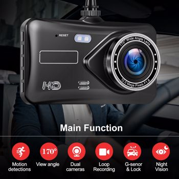 4\\" FHD 1080P Dash Cam Car DVR Front and Rear Camera Night Vision G-sensor