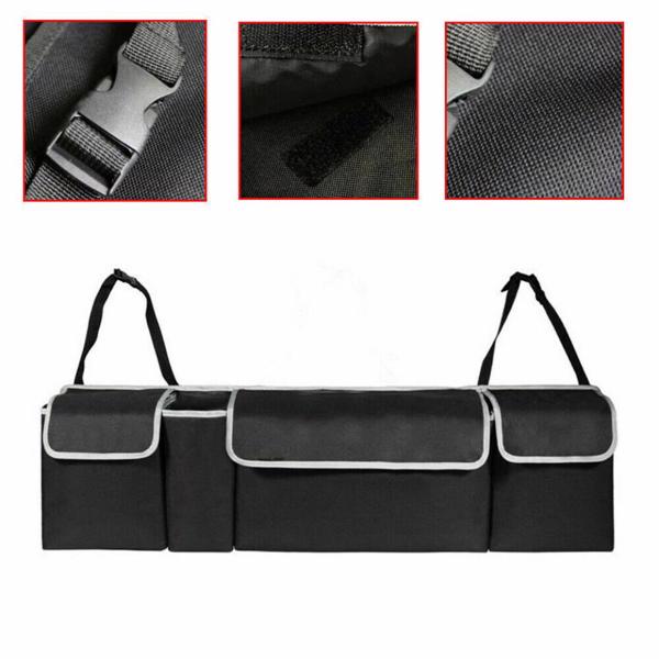 Car Trunk Organizer Oxford Interior Accessories Back Seat Storage Bag 4 Pocket