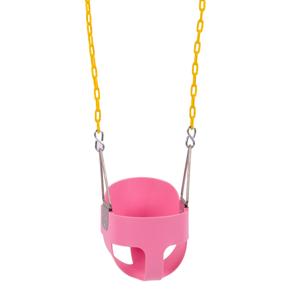 LALAHO EVA+ Iron Swing + Hanging basket swing combination Pink Baby Swing 